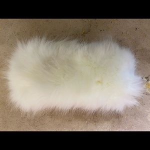 Cute furry white headband
